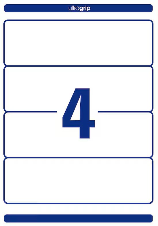 AVERY Zweckform Ordneretiketten L4761-25 weiß, 30 Blatt