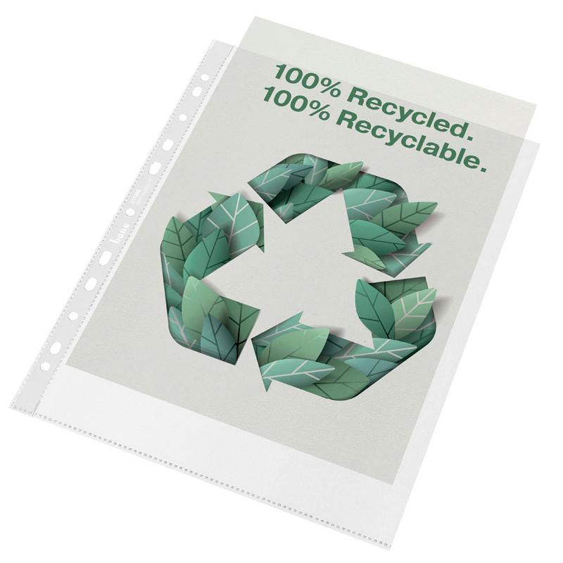 bene Prospekthüllen DIN A4 transparent genarbt 0,10 mm, 50 St.