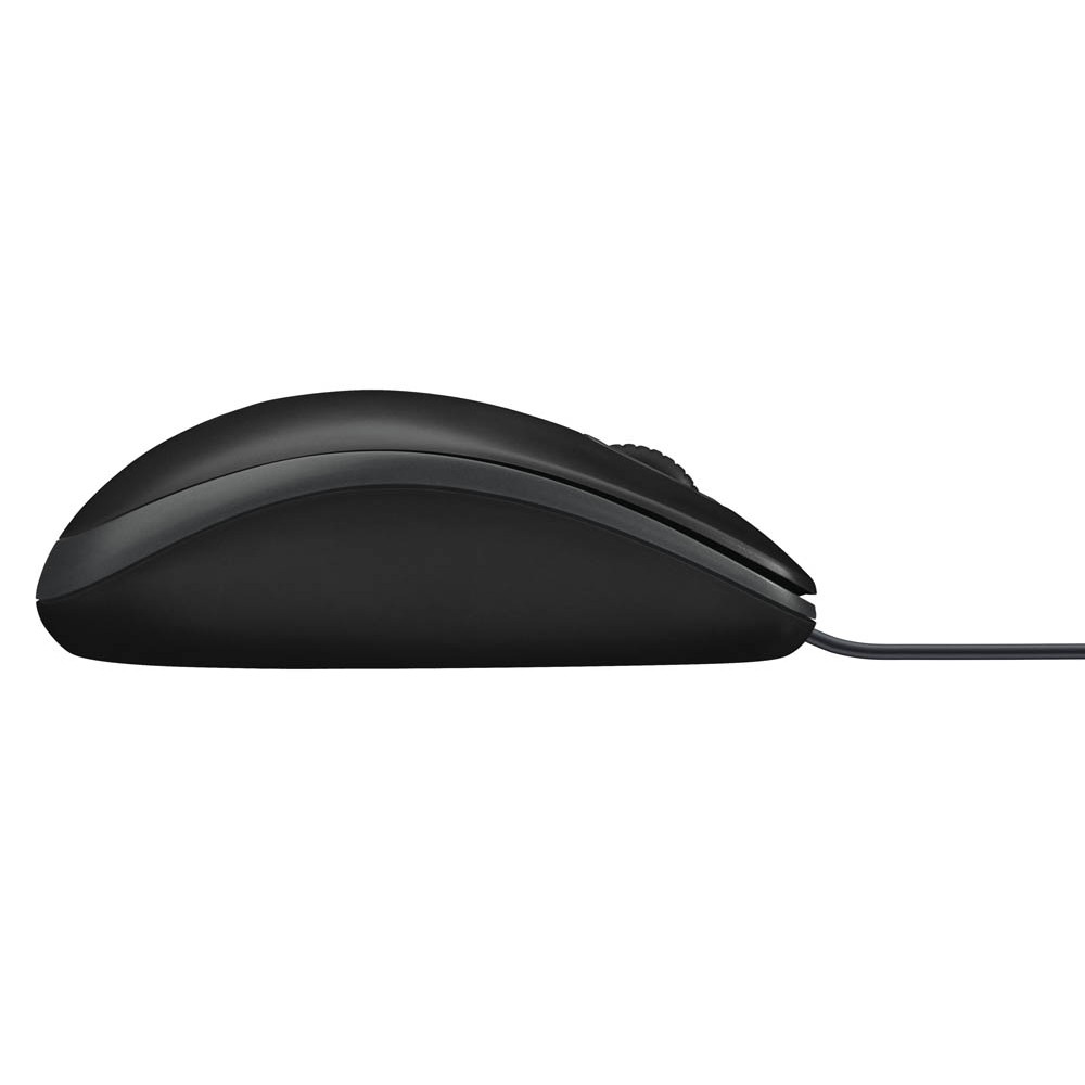 Logitech Maus B100 schwarz mit Scrollrad (Kabelgebunden 1,8 m)