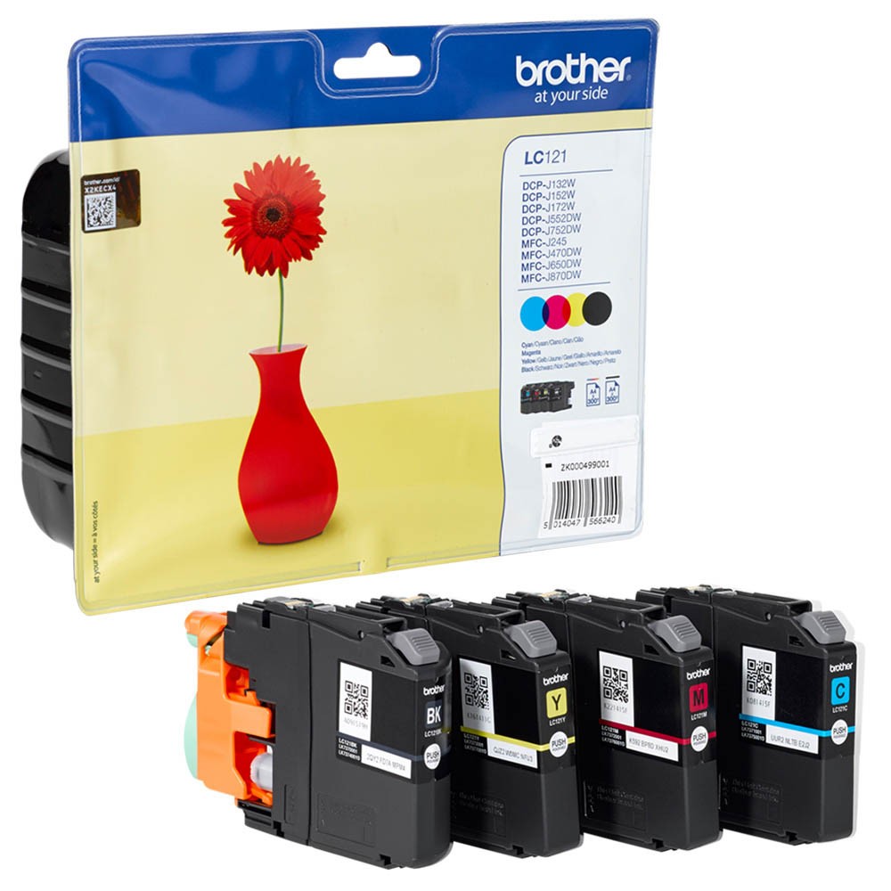 Brother LC-121VALBPDR Tinten Multipack CMYK (4er Set)