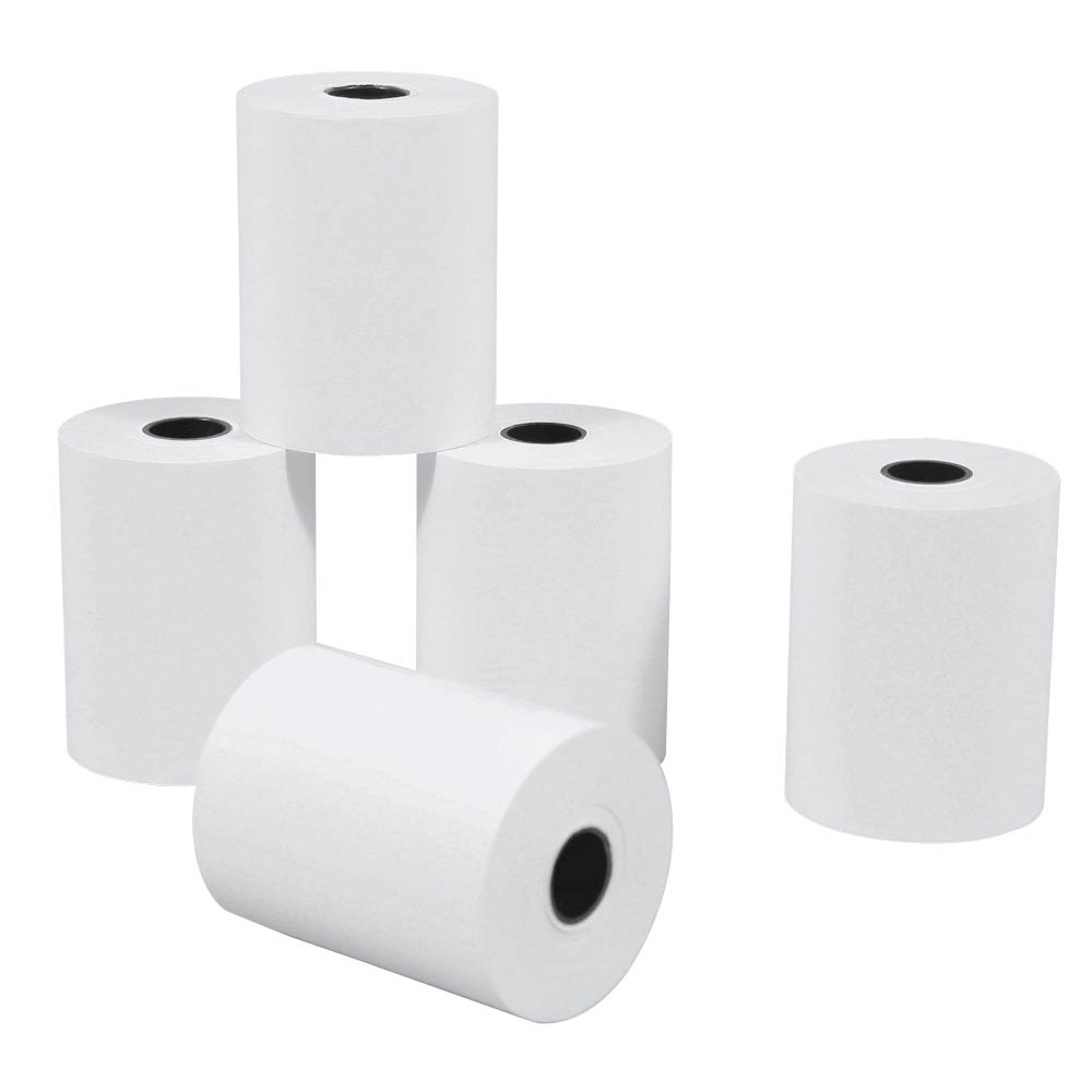 Dots Thermorollen für EC-Cash-Geräte 57mm x 25m, ohne Vordruck (5er Pack)