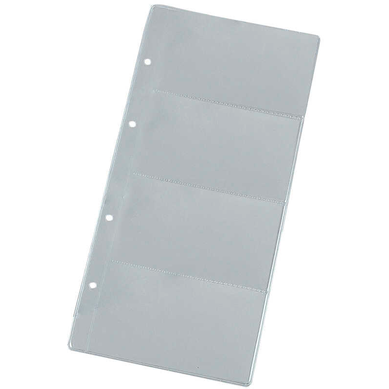 EICHNER Visitenkartenhüllen schmal DIN A5 transparent glatt, 10 St.