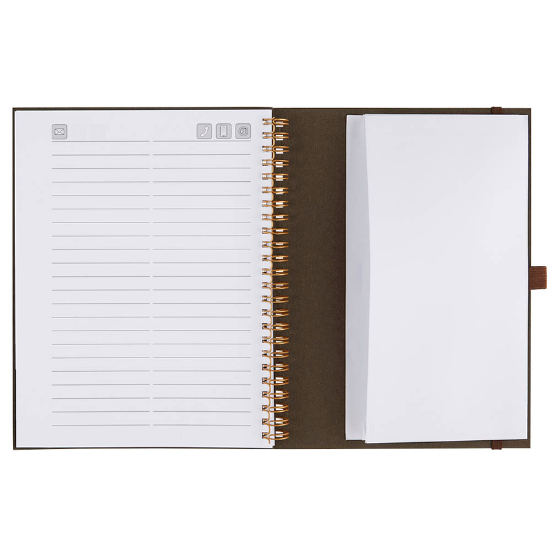 BRUNNEN Adressbuch Wire braun, 1 St.