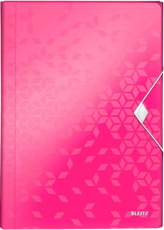 LEITZ Fächermappe WOW 4589 6 Fächer pink, 1 St.