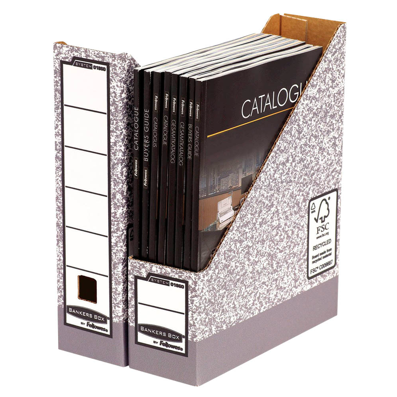 Bankers Box Archiv-Stehsammler grau, 10 St.