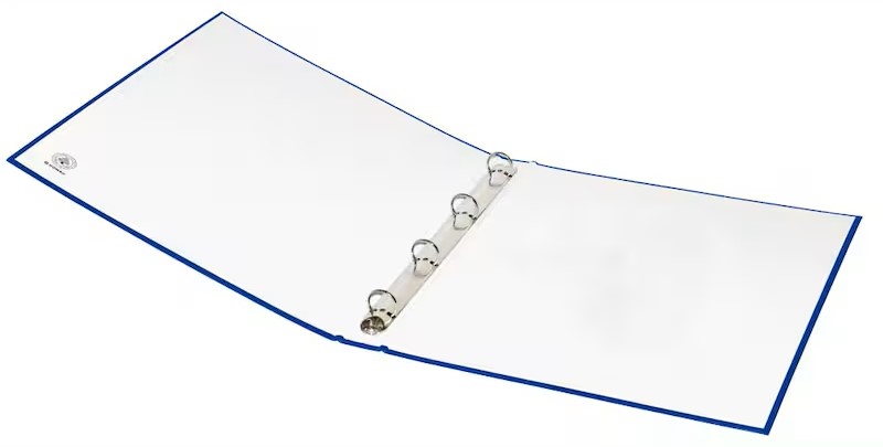 DONAU Ringbuch 4-Ringe blau 2,5 cm DIN A4, 1 St.