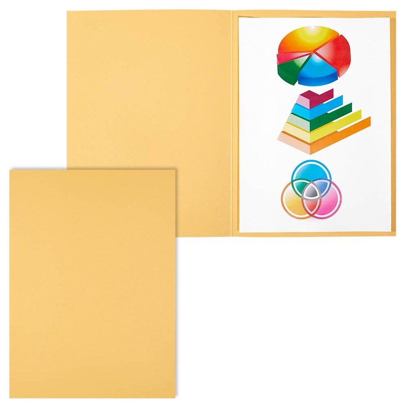 ELBA Aktendeckel Smart Line DIN A4 gelb, 100 St.