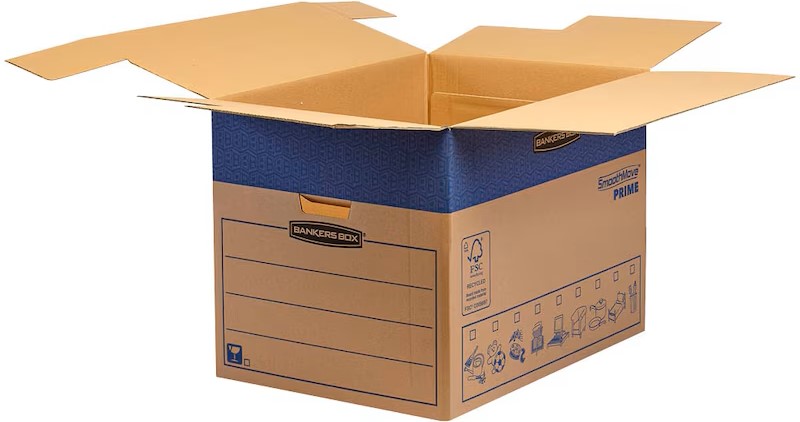 Bankers Box Umzugskartons SmoothMove FastFold 63,2 x 48,0 x 46,3 cm, 5 St.