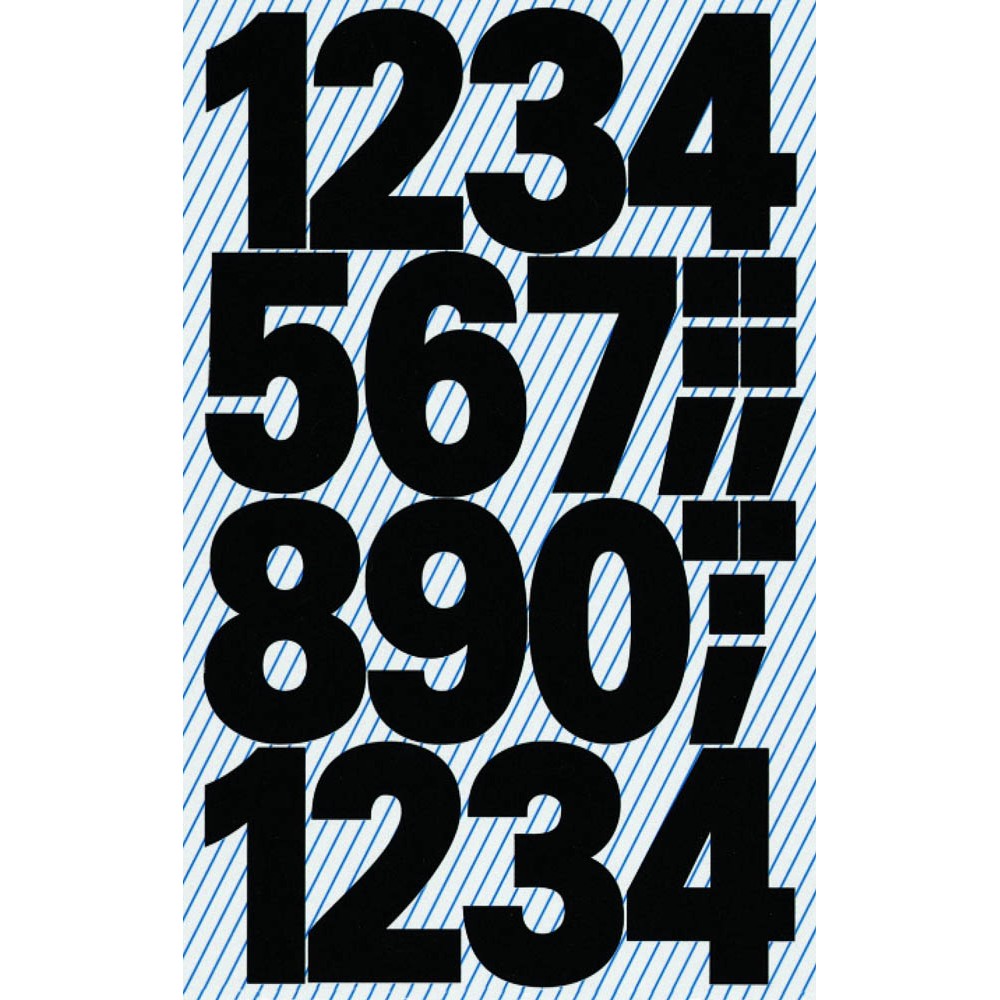 Avery Zweckform 3785 Klebenummern verschiedene Zahlen ca. 25 mm schwarz (2 Bögen a 24 Stück)