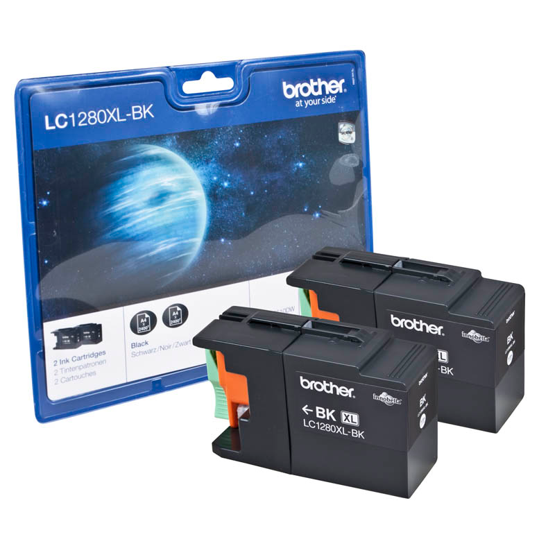 Brother LC-1280XLBK Druckerpatronen schwarz, 2er-Set