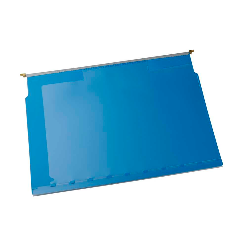 BOI Planettentaschen Kunststoff blau DIN A4 2x Klemmleiste, 10 St.
