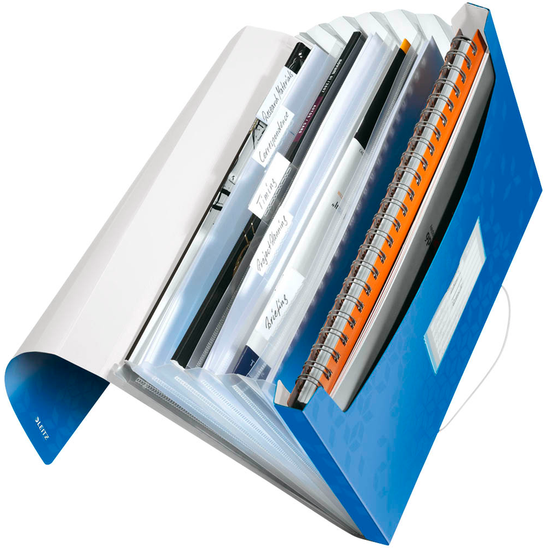 LEITZ Fächermappe WOW 4589 6 Fächer blau, 1 St.
