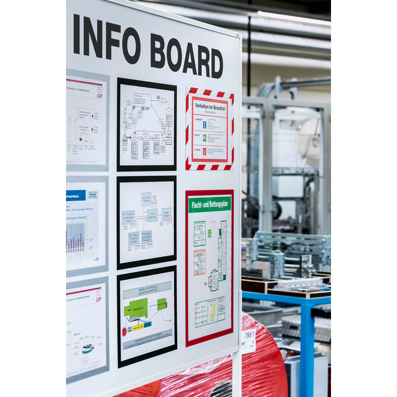 DURABLE Magnetrahmen DURAFRAME® MAGNETIC A4 schwarz A4, 5 St.