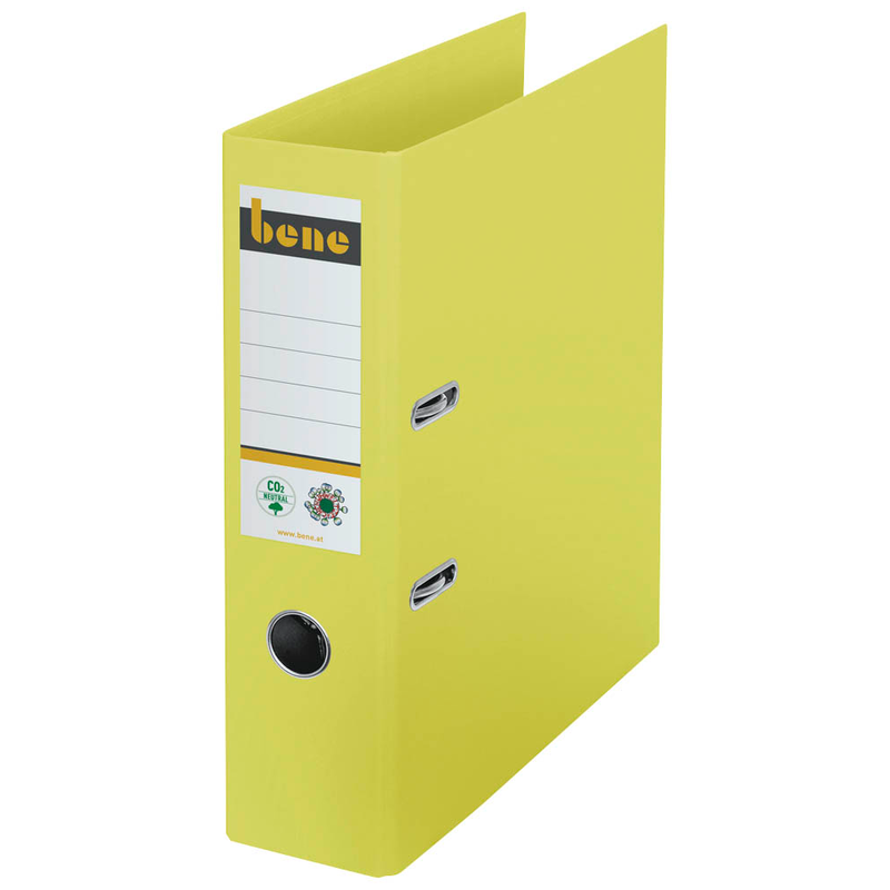 bene No.1 Ordner gelb Karton 8,0 cm DIN A4, 1 St.