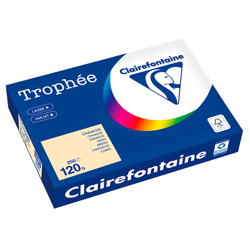 Clairefontaine Kopierpapier Trophée chamois DIN A4 120 g/qm 250 Blatt