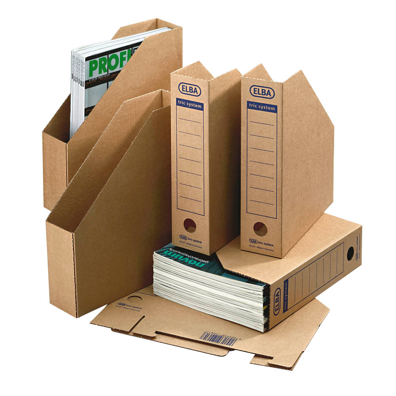 ELBA Archiv-Stehsammler tric system braun, 12 St.