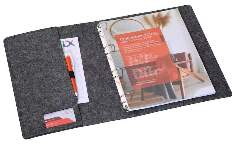 DONAU Ringbuch 4-Ringe hellbraun 3,0 cm DIN A4, 1 St.