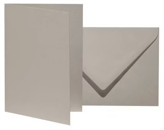 artoz Faltkarten mit Briefumschlägen Mosaic 943601-217 zement DIN B6, 10 St.