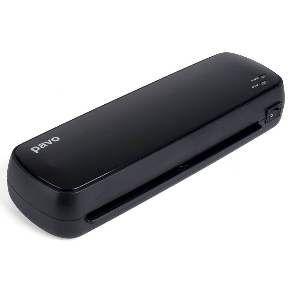 Pavo Florida Laminiergerät schwarz inkl. 5 DIN A4 Laminierfolien (80 micron)