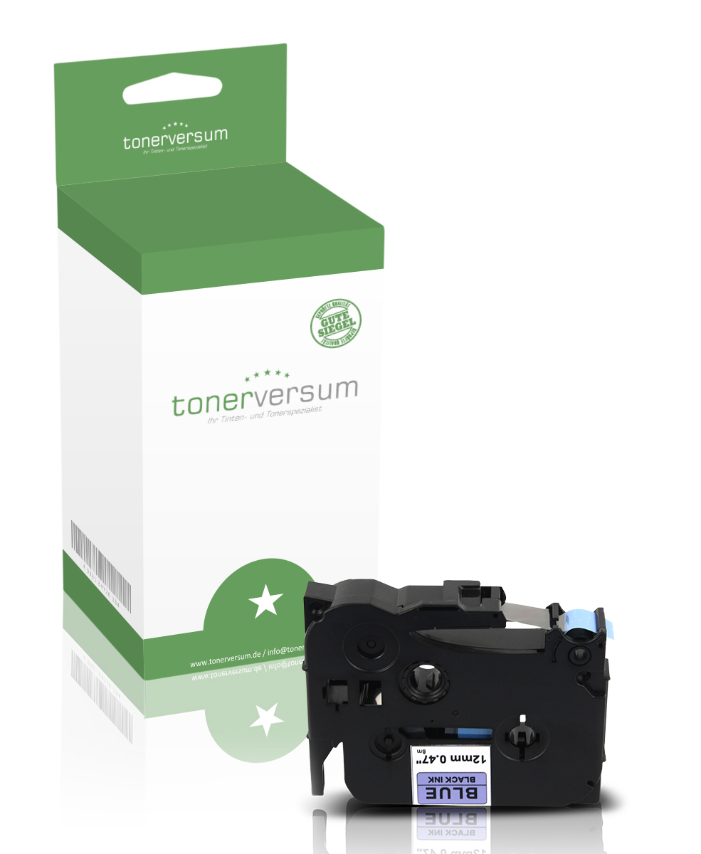 Alternativ zu Brother TZe-531 P-Touch Schriftband 12mm schwarz/blau