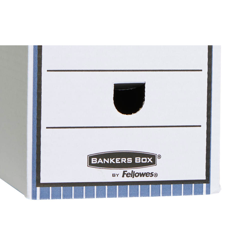 Bankers Box Archivboxen Bankers Box weiß/blau 15,5 x 26,5 x 32,7 cm, 10 St.