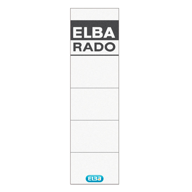 ELBA Einsteck-Rückenschilder weiß für 8,0 cm Rückenbreite, 10 St.