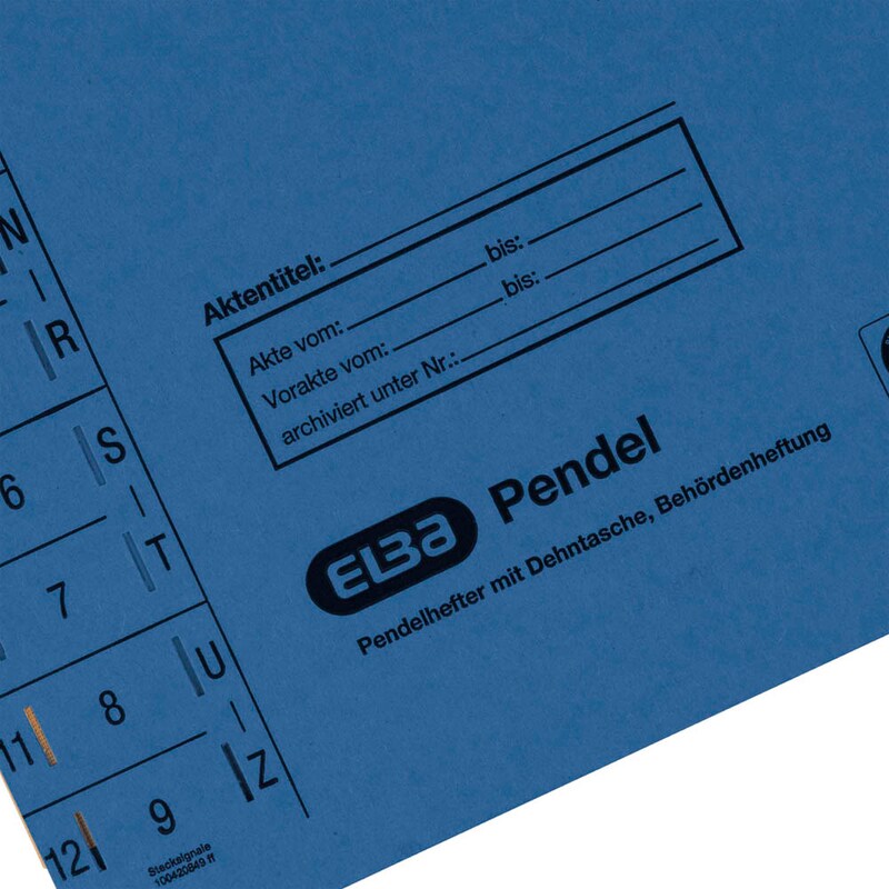 ELBA Pendelhefter Karton blau DIN A4 1x Amtsheftung, 1 St.