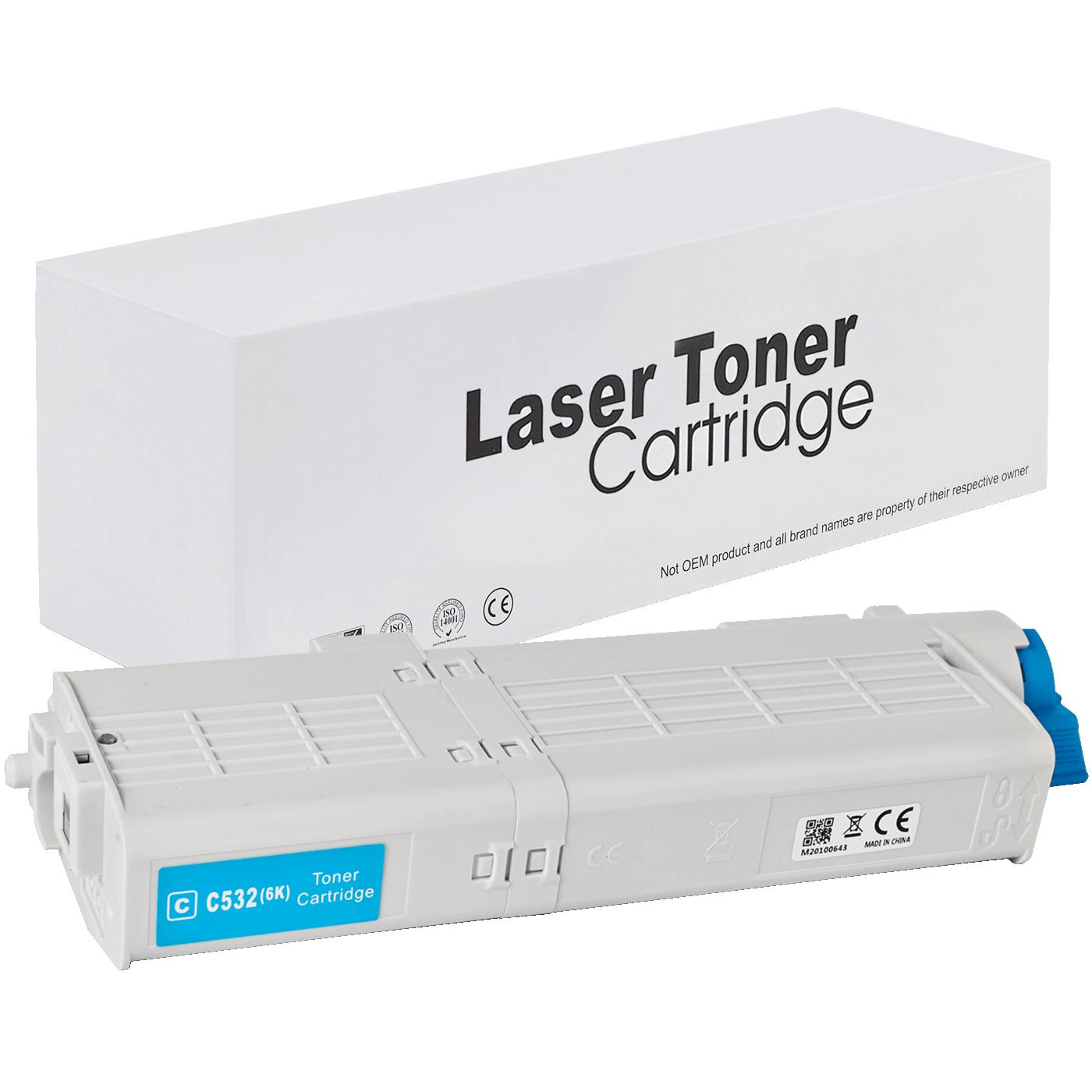 Alternativ zu OKI 46490607 / C532 Toner Cyan