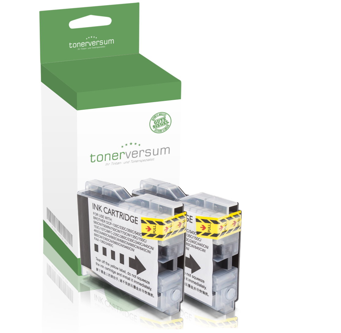 Alternativ zu Brother LC-1000BK Tinte Black (2er Pack)