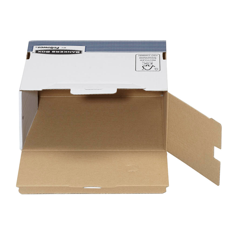 Bankers Box Archivboxen Bankers Box weiß/blau 15,5 x 26,5 x 32,7 cm, 10 St.