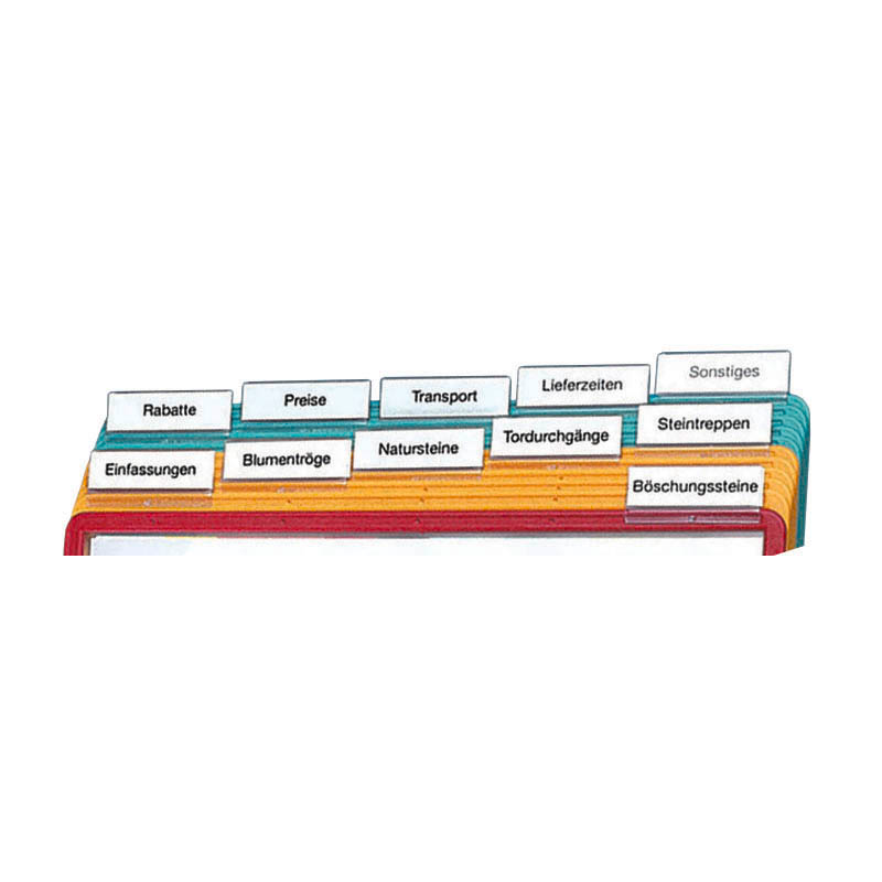 DURABLE Vollsichtreiter transparent, 10 St.