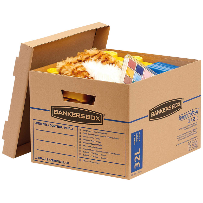 Bankers Box Umzugskartons SmoothMove Umzugsbox, 10 St.
