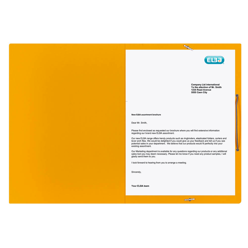 ELBA Eckspanner chic DIN A4 gelb, 25 St.