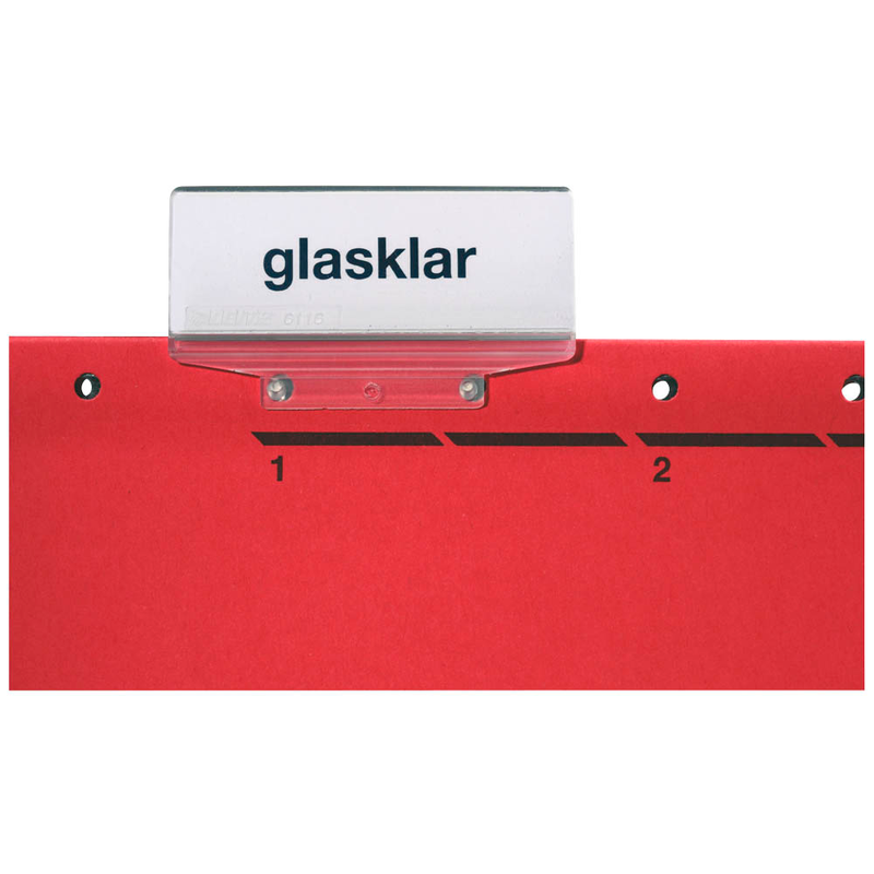 LEITZ Vollsichtreiter transparent, 50 St.