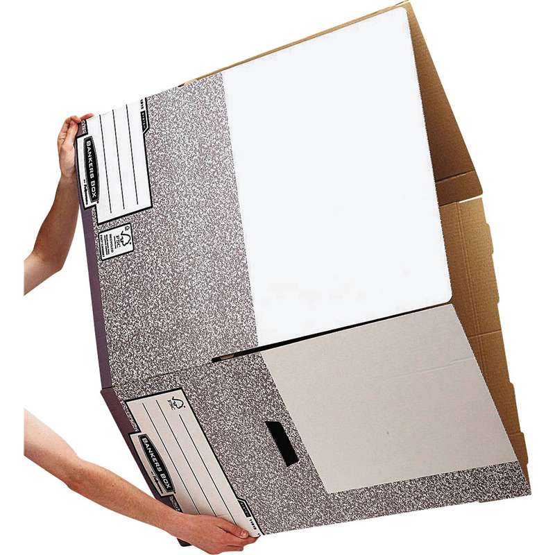 Bankers Box Archivboxen Bankers Box grau/weiß, 10 St.