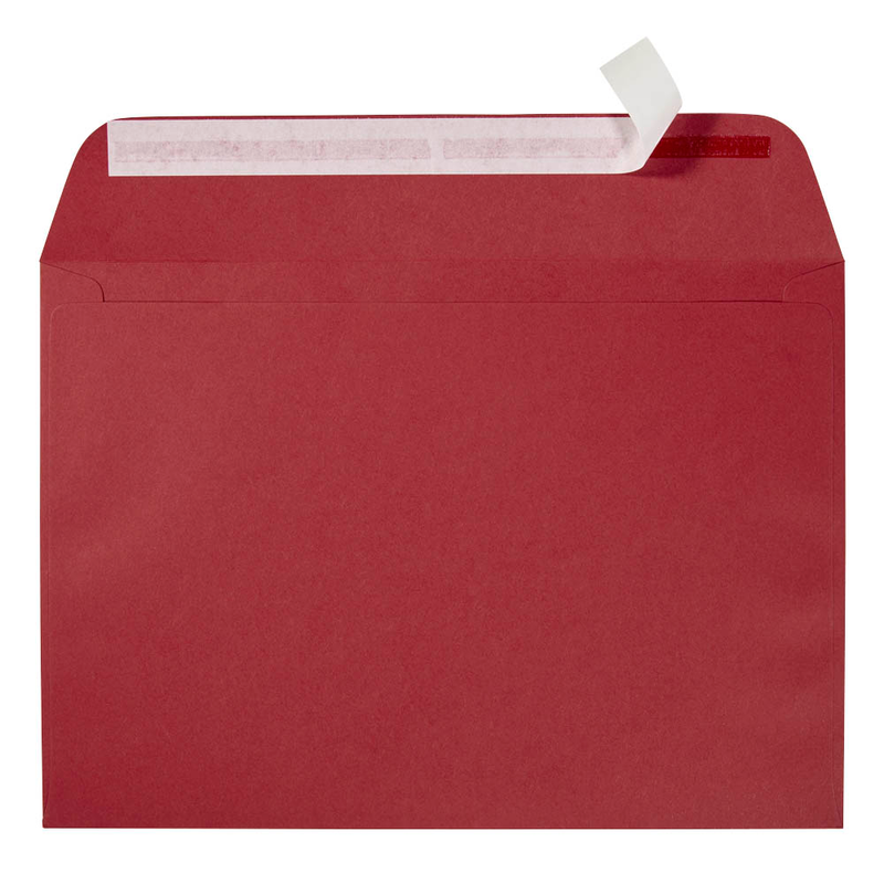 artoz Briefumschläge Mosaic DIN C5 ohne Fenster weinrot haftklebend 20 St.