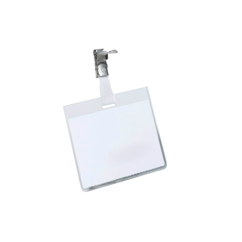 DURABLE Namensschilder mit Clip 9,0 x 6,0 cm, 25 St.