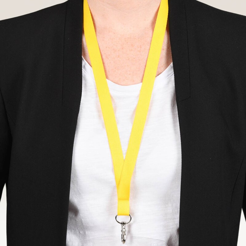 AVERY Zweckform Lanyards 4842Y, Karabiner, gelb, 10 St.