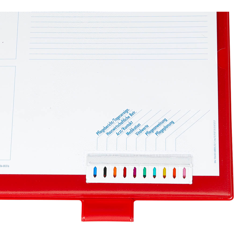 BOI Click-Plus Ambulant Patienten-Dokumentationsmappe 2-Ringe rot 3,5 cm DIN A4, 1 St.