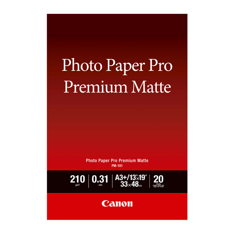 Canon Fotopapier PM-101 DIN A3+ matt 210 g/qm 20 Blatt