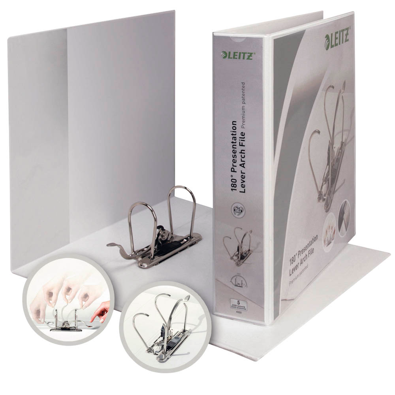 LEITZ 4226 Präsentationsordner weiß Kunststoff 6,5 cm DIN A4, 1 St.