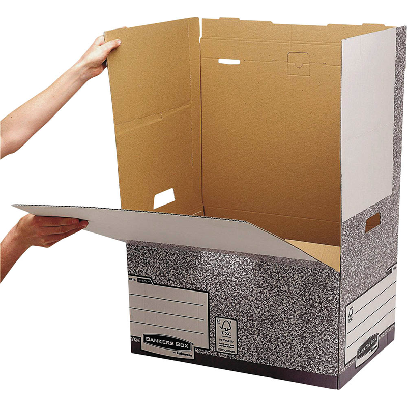 Bankers Box Archivboxen Bankers Box grau/weiß, 10 St.