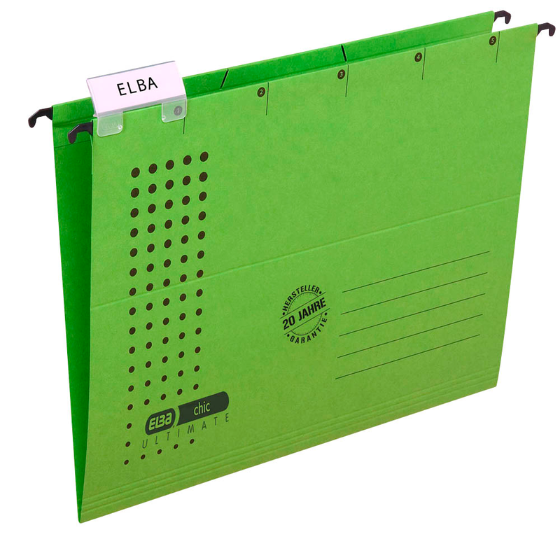 ELBA Hängemappen chic ULTIMATE grün, 5 St.