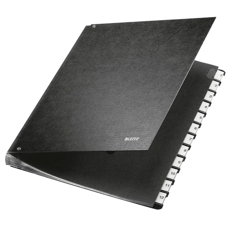 LEITZ Pultordner 5812 1-12 schwarz, 1 St.