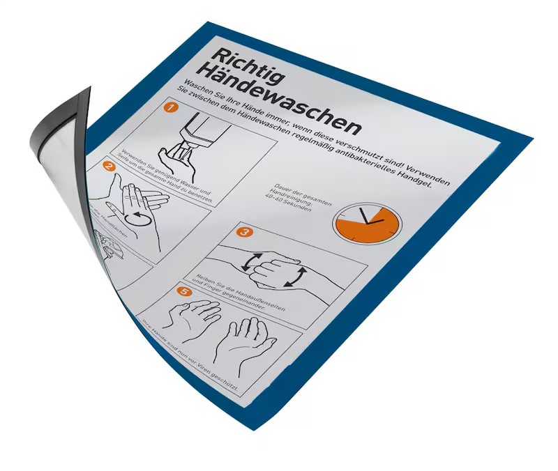 DURABLE Magnetrahmen DURAFRAME® MAGNETIC A3 blau A3, 5 St.