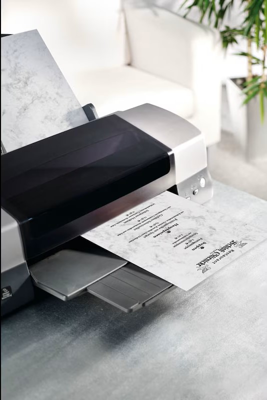 SIGEL Briefpapier Marmor grau DIN A4 200 g/qm 50 Blatt