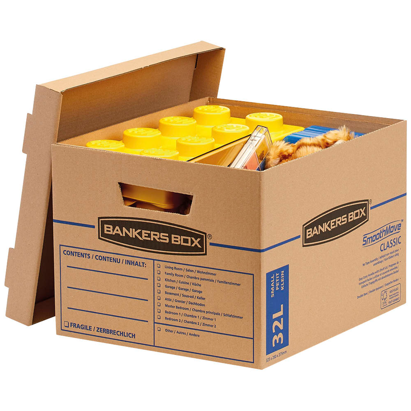 Bankers Box Umzugskartons SmoothMove Umzugsbox, 10 St.