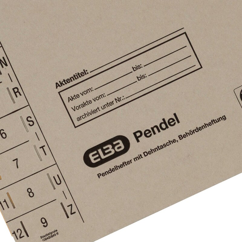 ELBA Pendelhefter Karton grau DIN A4 1x Amtsheftung, 1 St.