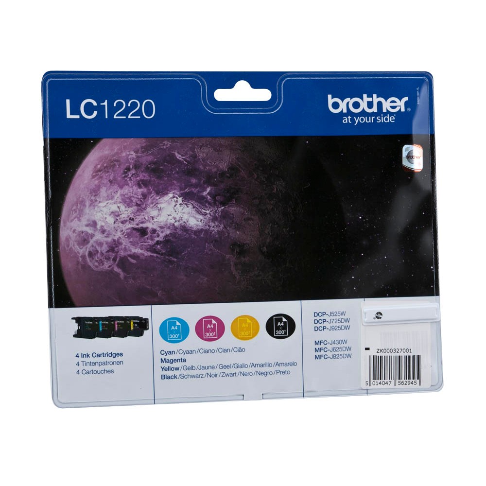 Brother LC-1220VALBPDR Tinten Multipack CMYK (4er Set)