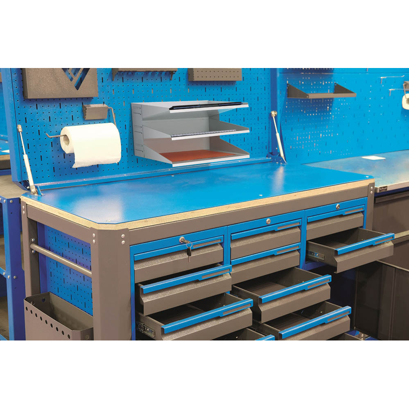 DURABLE Sortierstation grau mit 3 Fächern